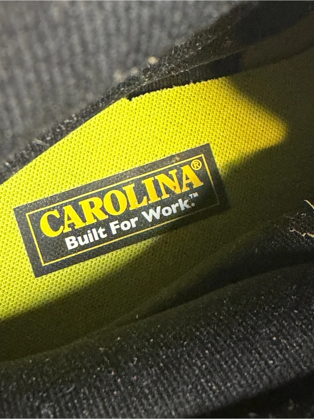 Vibram Brown Leather Work Boots with Yellow Laces